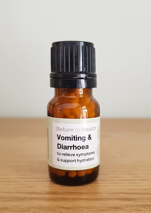 vomiting & diarrhoea homeopathic pillules